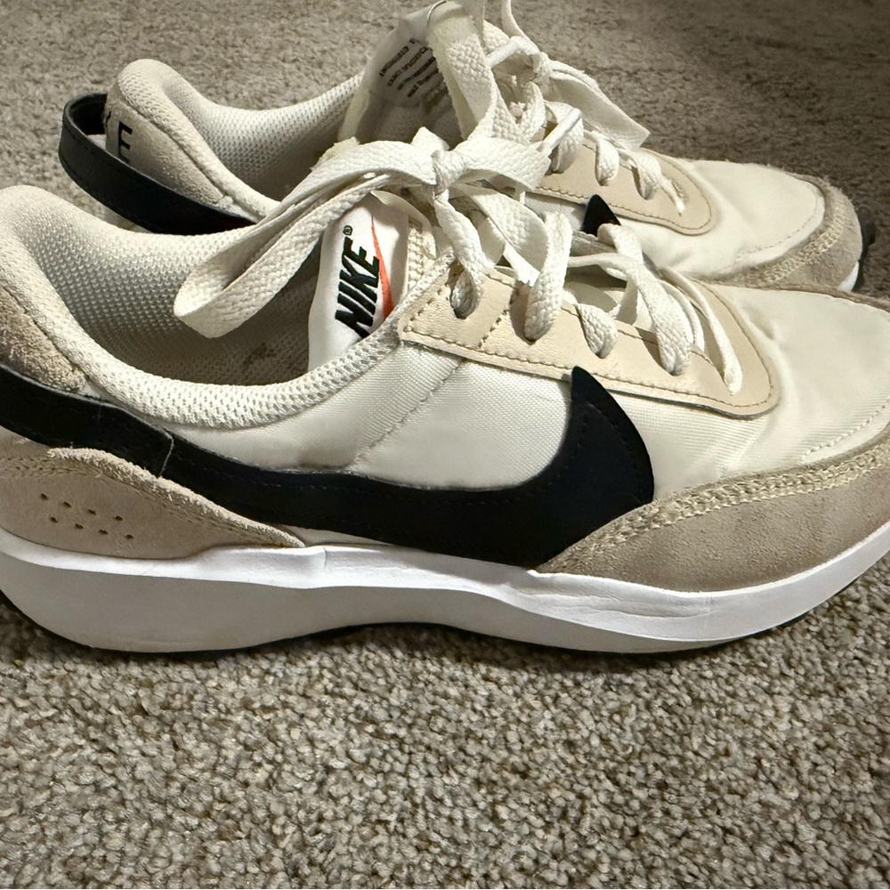 Nike Cream and Black Sneakers